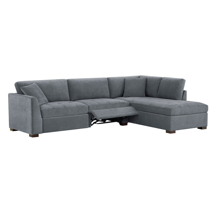 Thomasville Miles 2-piece Fabric Right-hand Facing Sectional with Power Footrests