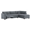Thomasville Miles 2-piece Fabric Right-hand Facing Sectional with Power Footrests