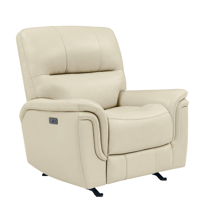 BarcaLounger Top-grain Leather Power Rocker Recliner