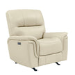 BarcaLounger Top-grain Leather Power Rocker Recliner