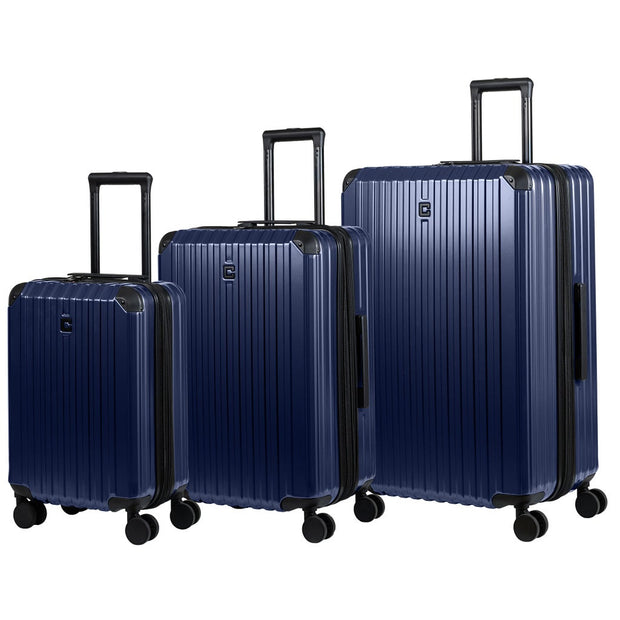 Champs Element Collection 3-Pieces Hardside Luggage Set - Blue