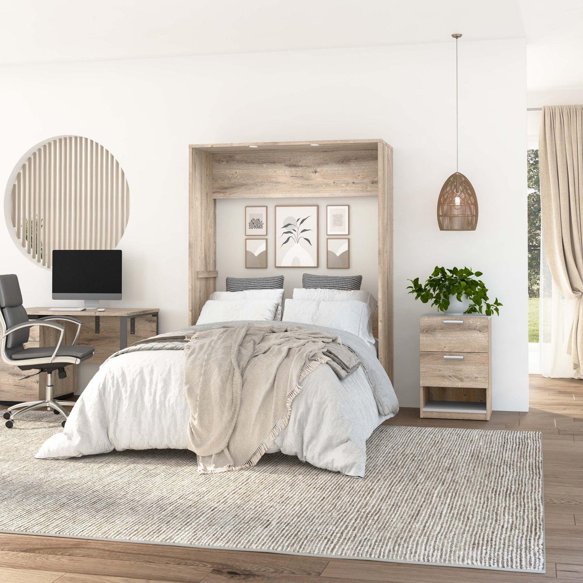 Bestar Cielo Double Wall Bed
