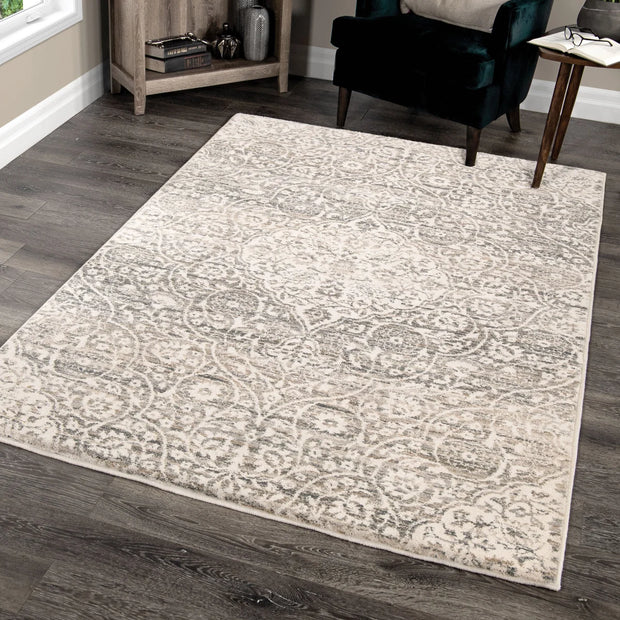 Kairos Riverstone Collection Center Kirman Indoor Area Rug