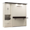 Bestar Lumina Double Wall Bed with Desk and Storage Cabinet