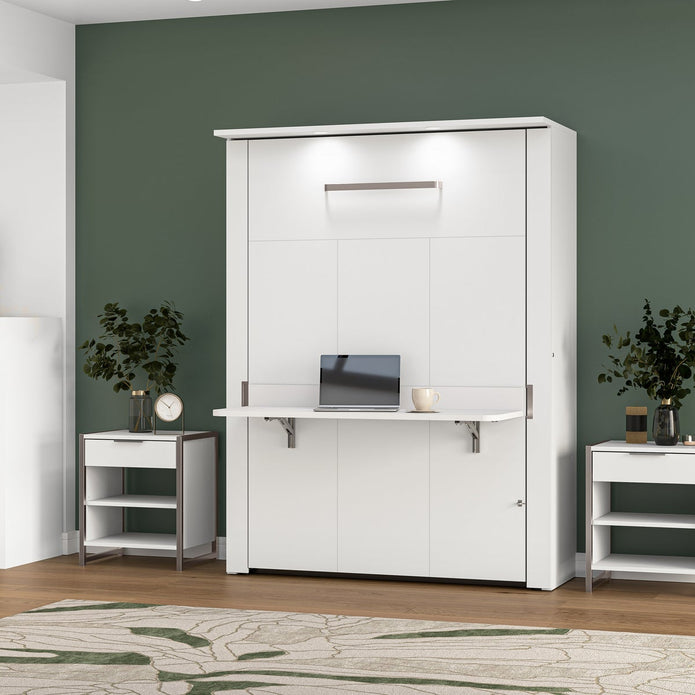 Bestar Lumina Double Wall Bed with Desk