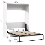 Bestar Lumina Double Wall Bed with Desk