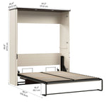 Bestar Lumina Queen Wall Bed with Desk
