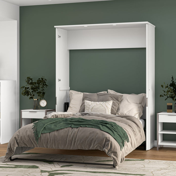 Bestar Lumina Queen Wall Bed with Desk