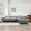 Aiden & Ivy 2-piece Top-grain Leather Right-hand Facing Power Reclining Sectional