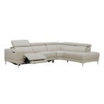 Aiden & Ivy 2-piece Top-grain Leather Right-hand Facing Power Reclining Sectional