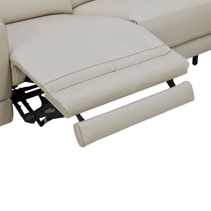 Aiden & Ivy 2-piece Top-grain Leather Right-hand Facing Power Reclining Sectional