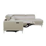 Aiden & Ivy 2-piece Top-grain Leather Right-hand Facing Power Reclining Sectional