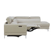 Aiden & Ivy 2-piece Top-grain Leather Right-hand Facing Power Reclining Sectional
