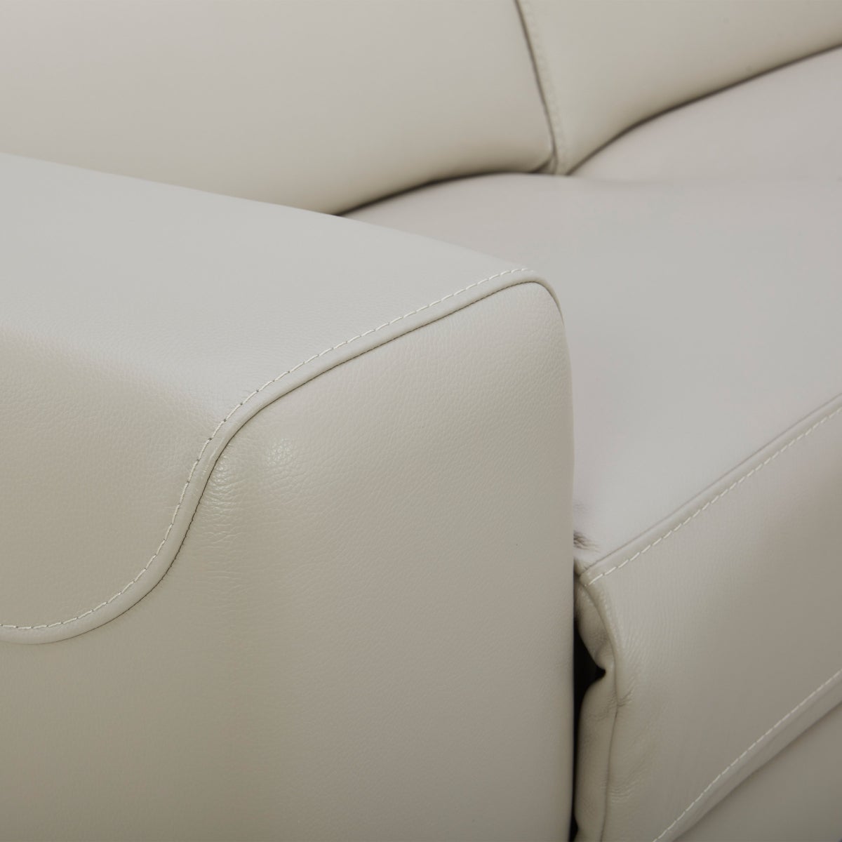Aiden & Ivy 2-piece Top-grain Leather Right-hand Facing Power Reclining Sectional