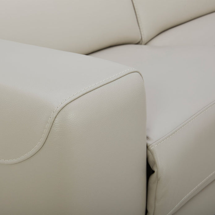 Aiden & Ivy 2-piece Top-grain Leather Right-hand Facing Power Reclining Sectional