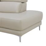 Aiden & Ivy 2-piece Top-grain Leather Right-hand Facing Power Reclining Sectional