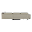 Aiden & Ivy 2-piece Top-grain Leather Right-hand Facing Power Reclining Sectional