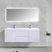 SERA 60 in. CAPRI Vanity with Glossy White Countertop