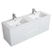 SERA 60 in. CAPRI Vanity with Glossy White Countertop