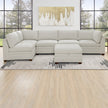 Thomasville Tisdale Tufted 6-piece Fabric Sectional with Storage Ottoman