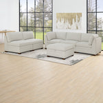 Thomasville Tisdale Tufted 6-piece Fabric Sectional with Storage Ottoman