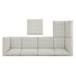 Thomasville Tisdale Tufted 6-piece Fabric Sectional with Storage Ottoman