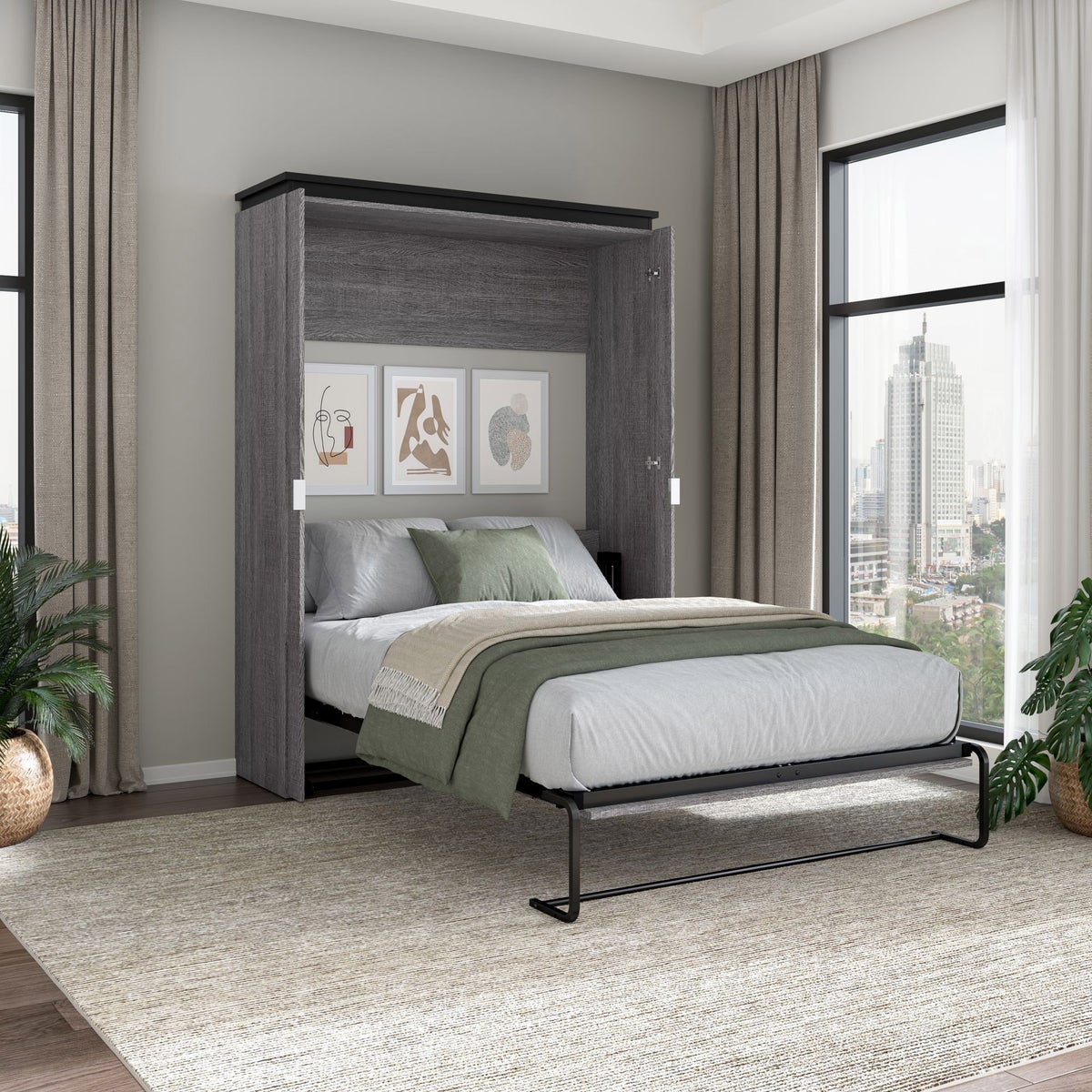 Bestar Orion Double Wall Bed