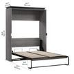 Bestar Orion Double Wall Bed