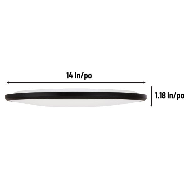 Luminus 14" Thin LED Flush Mount Ceiling Light