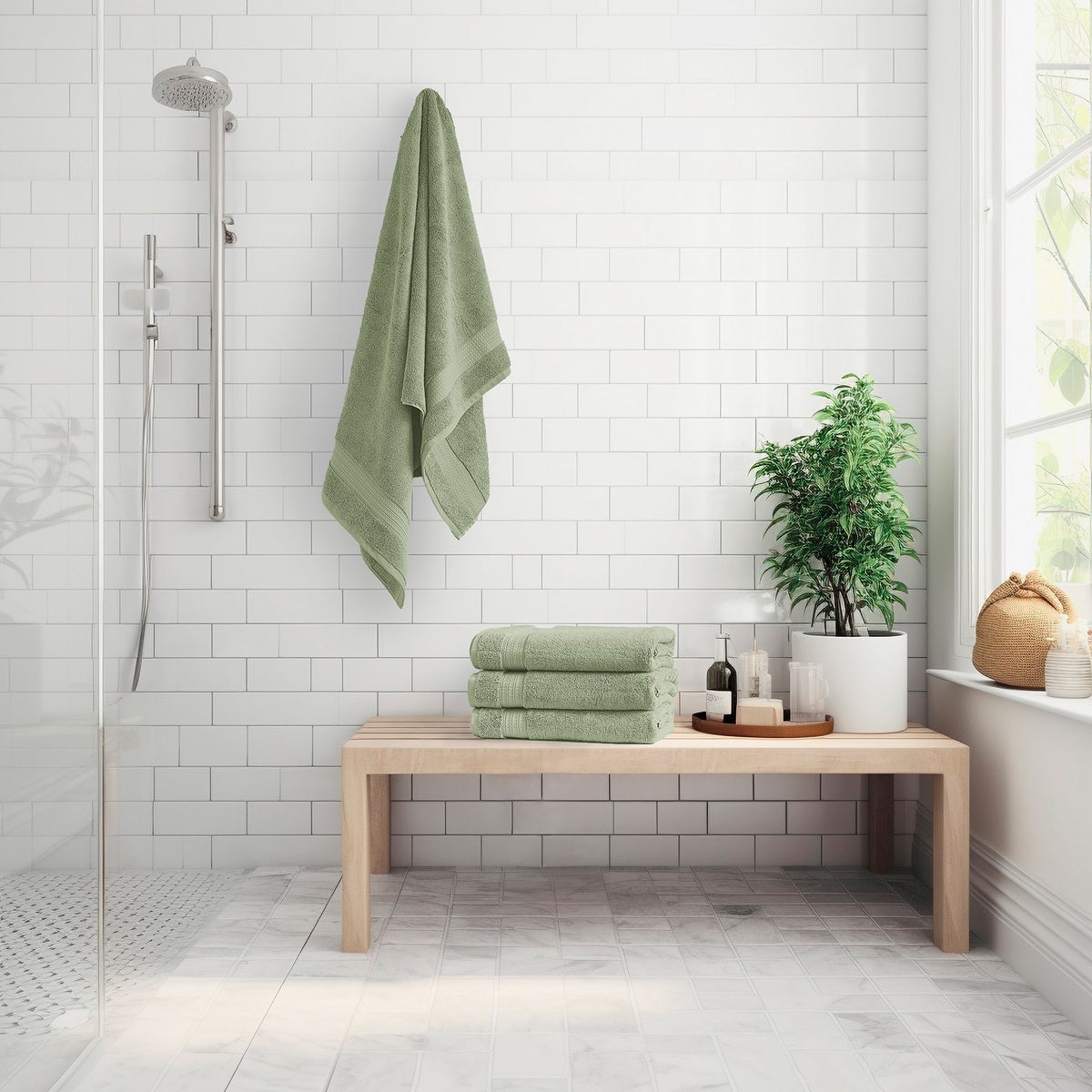 Serene Home Collection Bath Towel, 4-pack