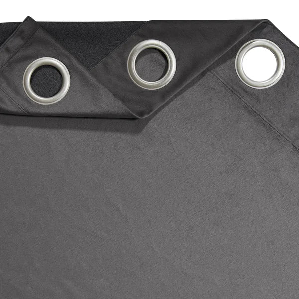 SUN+BLK Velvet Collection Room Darkening Curtain Panel, 2-panel