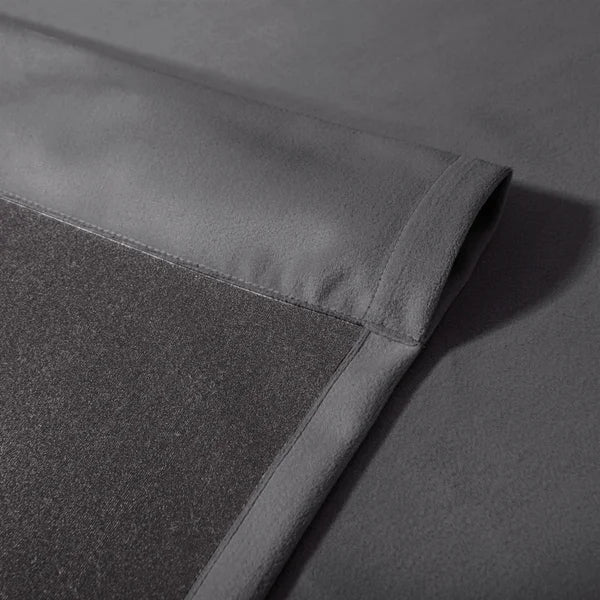 SUN+BLK Velvet Collection Room Darkening Curtain Panel, 2-panel