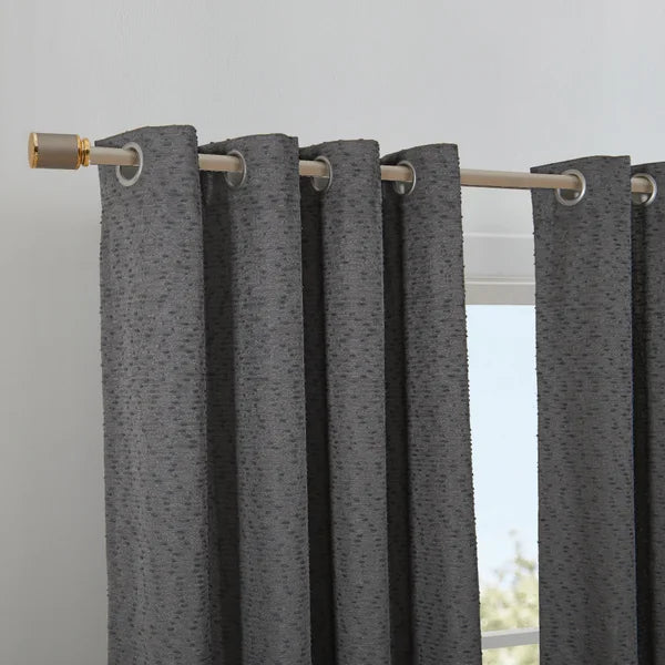 SUN+BLK Rhodes Collection Bouclé Blackout Curtain Panel, 2-panel