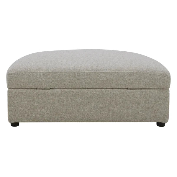 Aiden & Ivy Fabric Accent Chair with Storage Ottoman