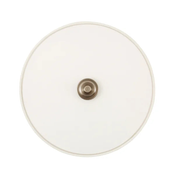 Luminus 2-Light Semi-Flush Mount with Fabric Drum Shade