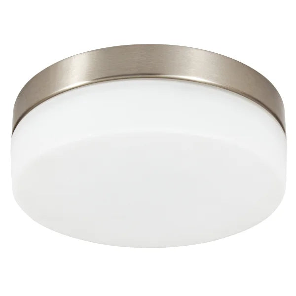 Luminus 11-in Brushed Nickel LED Flush Mount Ceiling Light
