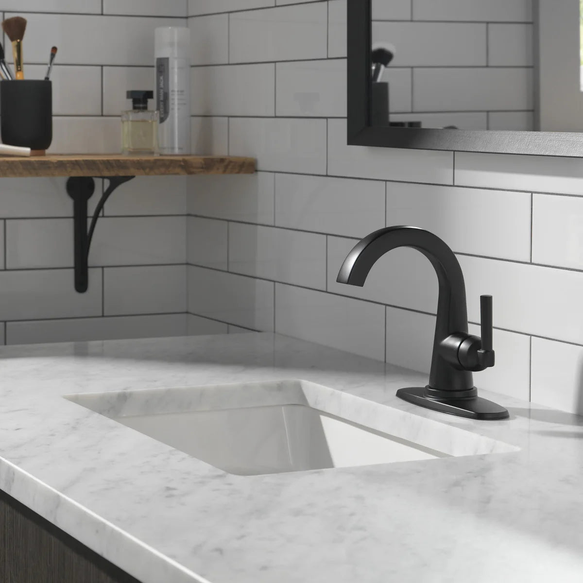 Delta Becker Single Handle Centerset Bathroom Faucet