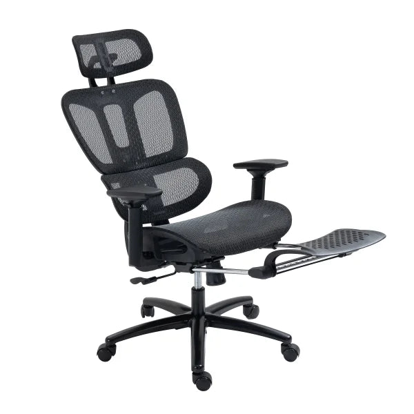 Motionwise High-Back Mesh Chair with Footrest
