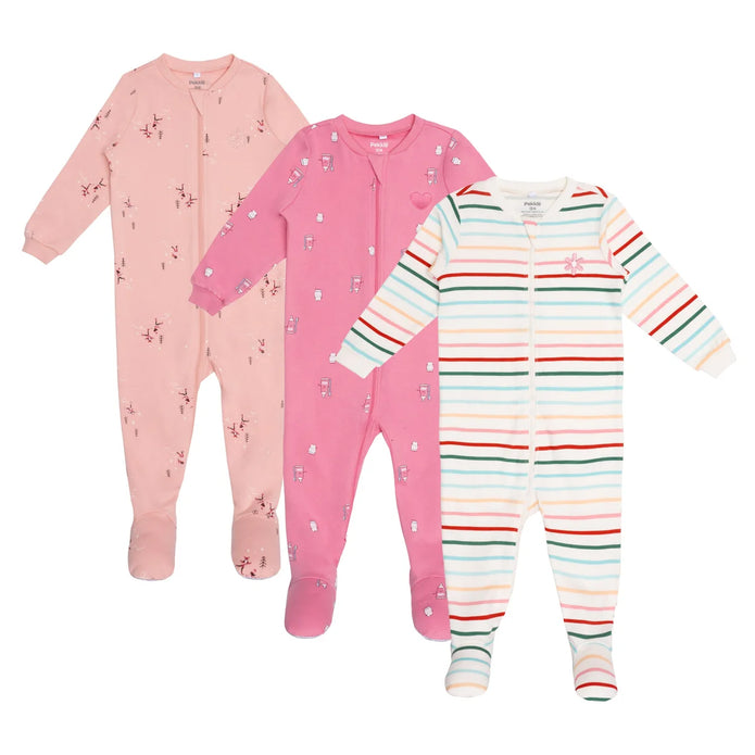 Pekkle Infant Organic Cotton Sleeper, 3-pack