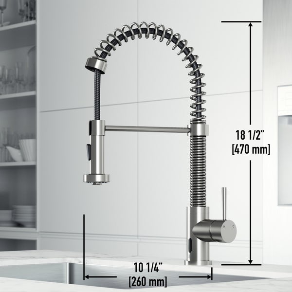 VIGO Edison Pull-down Spray Kitchen Faucet with Touchless Sensor