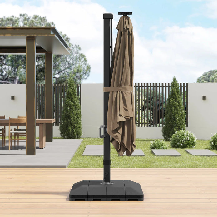 Sirio 3 m x 3 m (10 ft. x 10 ft.) Cantilever Umbrella with Solar Powered LED