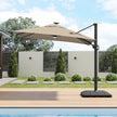 Sirio 3 m x 3 m (10 ft. x 10 ft.) Cantilever Umbrella with Solar Powered LED