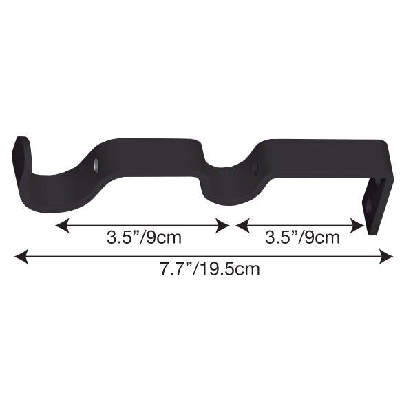 Versailles Imperial Ball Finial Double Curtain Rod Set