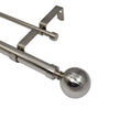 Versailles Imperial Ball Finial Double Curtain Rod Set