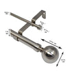Versailles Imperial Ball Finial Double Curtain Rod Set