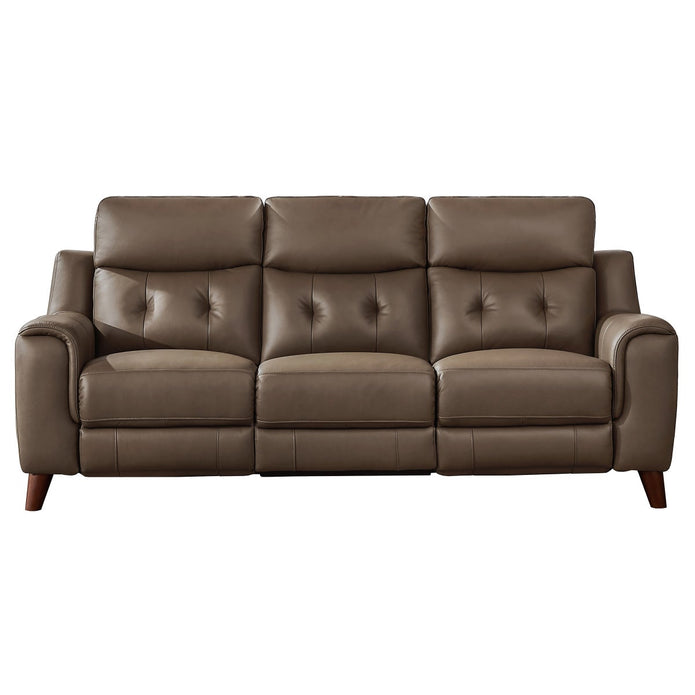 Prospera Home Malibu Top-grain Leather Power Reclining Sofa