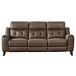 Prospera Home Malibu Top-grain Leather Power Reclining Sofa