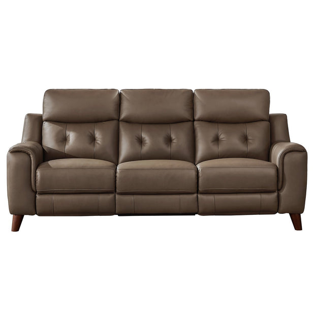 Prospera Home Malibu Top-grain Leather Power Reclining Sofa