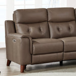 Prospera Home Malibu Top-grain Leather Power Reclining Sofa
