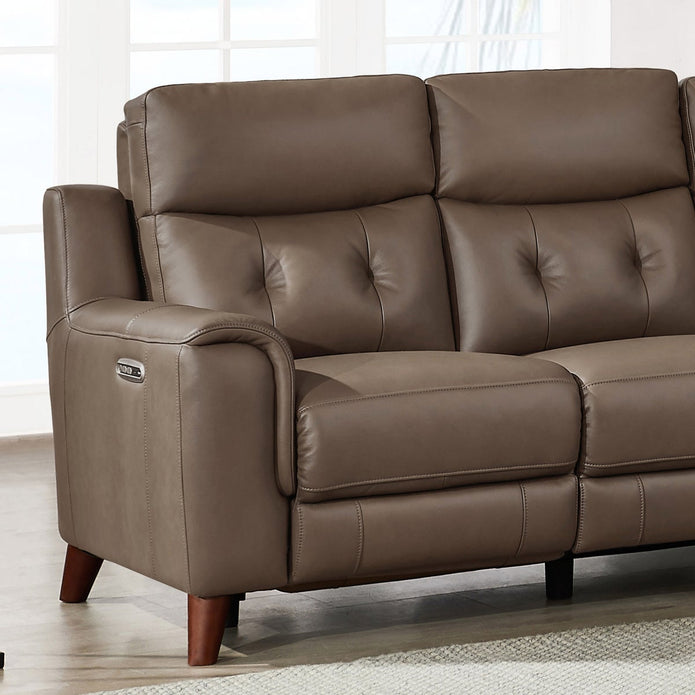 Prospera Home Malibu Top-grain Leather Power Reclining Sofa